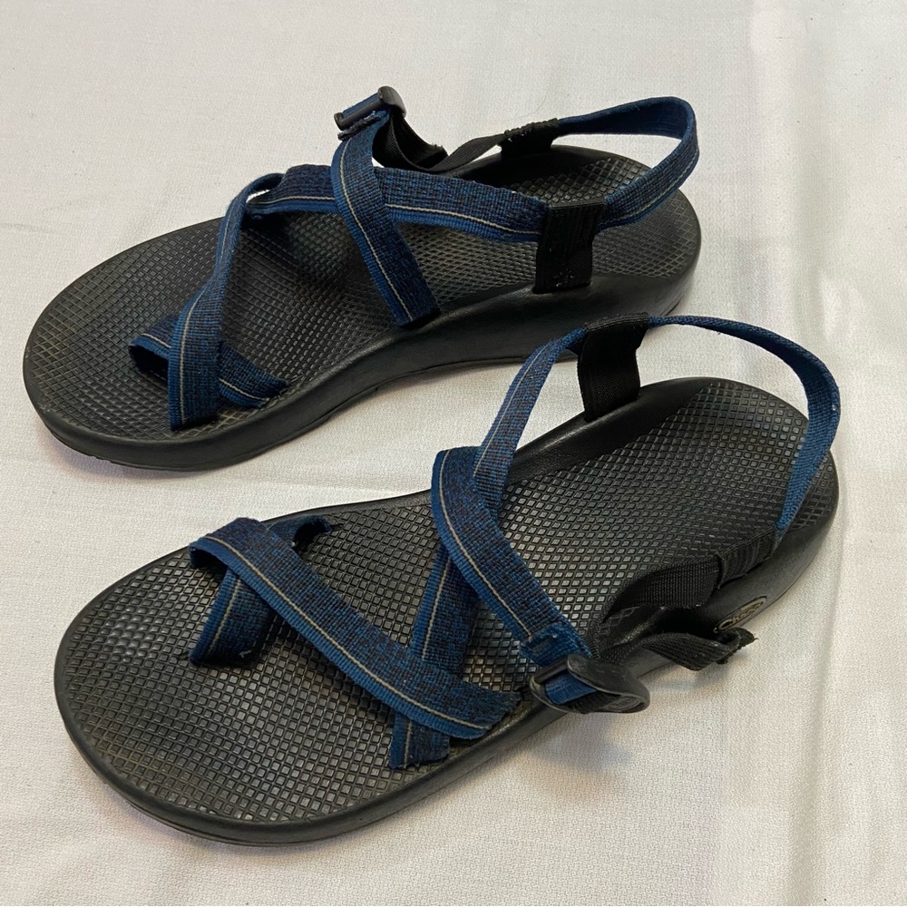 Chaco Mens Navy Sandals Freshly Laundered- Clean - Size 14